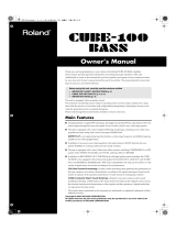 Roland CUBE-100 BASS User manual