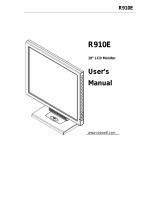 Rosewill TFT-LCD Color Monitor R800N User manual