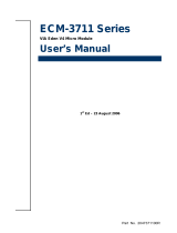 Evalue Technology ECM-3711 Series User manual