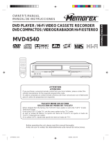 Memorex MVD4540 - DVD/VCR User manual