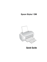 Epson C11C617001 - Stylus C88 Color Inkjet Printer User guide