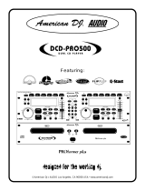 American DJ DCD-PRO500 User manual