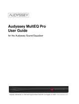 Audyssey MultEQ Pro User manual