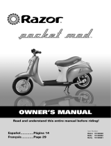 Razor Motor Scooter User manual