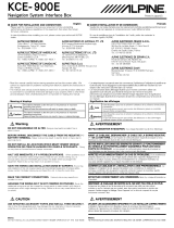 Alpine KCE-900E Manual For Installation And Connections