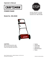 Craftsman POWER RAKE 486.2928 User manual