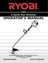 Ryobi 700r User manual