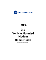 Motorola MEA 3.1 User manual