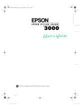Epson Stylus Color 3000 User manual
