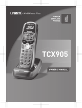 Uniden TCX905 - Cordless Extension Handset User manual