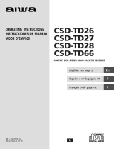 Aiwa CSD-TD26 User manual