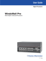 Extron electronics WindoWall Pro Series User manual