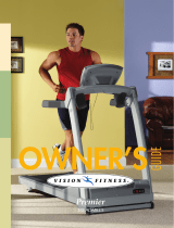 Vision Fitness TREADMILL CONSOLE Owner's manual