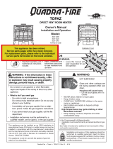 Quadra-Fire TOPAZ Direct Vent Room Heater 839-1340 Owner's manual