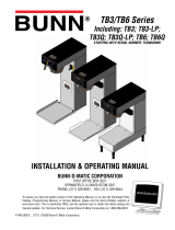 Bunn TB3Q-LP Low Profile User manual