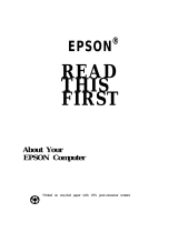 Epson ActionPC 3000 User guide