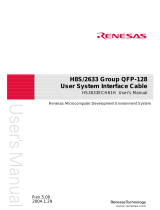 Renesas User System Interface Cable HS2633ECH61H User manual