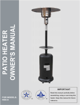 AZ Patio Heaters HLDS01-BST Owner's manual