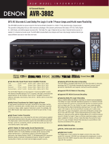 Denon AVR-3802 Quick start guide