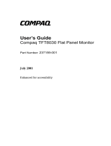 Compaq TFT8030 User manual