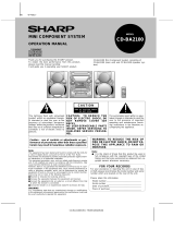 Sharp CD-BA2100 User manual