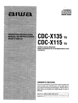 Aiwa CDC-X115 User manual