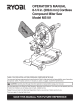Ryobi MS181 User manual
