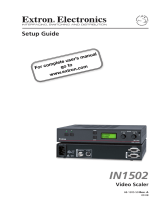 Extron Two InpuT VIdeo Scaler IN1502 User manual