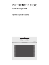 AEG PREFERENCE B 81005 User manual