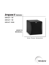 Velodyne Acoustics IMPACT IMPACT - 12 User manual