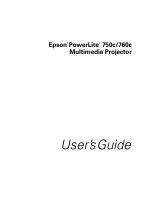 Epson PowerLite 750c User manual