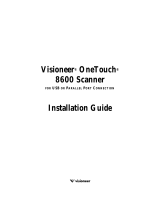 Visioneer 8600 User manual