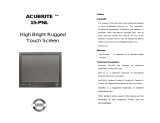 Acura Embedded ACUBRITE 15-PNL User manual