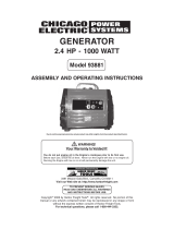 Chicago Electric 93881 User manual