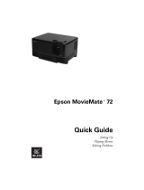 Epson MOVIEMATE 72 User manual