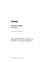 Compaq AlphaServer GS60E User manual