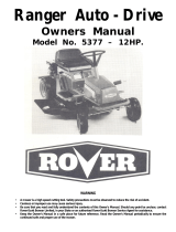 Rover 5377 - 12HP User manual