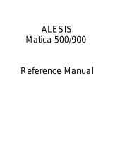 Alesis Matica 900 User manual