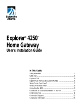 Scientific Atlanta Explorer 4250 Installation guide