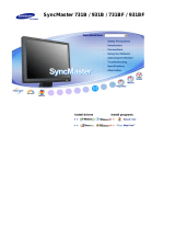 Samsung 931BF - SyncMaster - 19" LCD Monitor User manual
