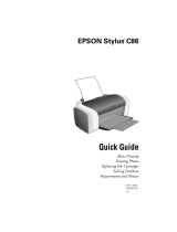 Epson C86 User manual