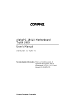 Compaq AlphaPC 164LX User manual