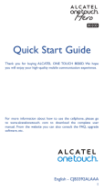 Alcatel OneTouch ONE TOUCH 8020D User manual
