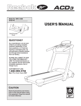 Reebok Fitness Acd3 User manual