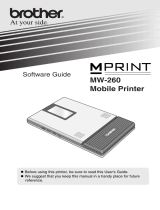 Brother MW-260 User manual