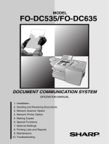 Sharp FO-DC635 User manual