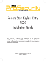 Directed Electronics ProSecurity RK20 User manual