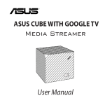 Asus ASUS CUBE/GOOGLE TV User manual