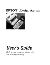 Epson Endeavor WG User manual