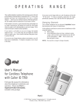 AT&T 7700 User manual